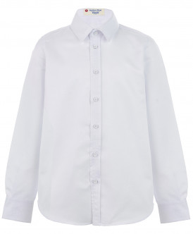 Белая фактурная рубашка 219BBBS23010200 фото